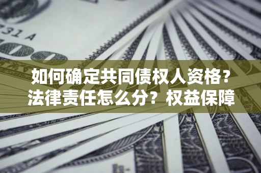 武汉如何确定共同债权人资格？法律责任怎么分？权益保障技巧揭秘！