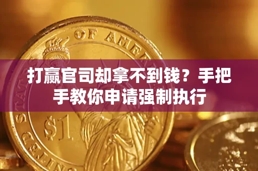 武汉打赢官司却拿不到钱？手把手教你申请强制执行
