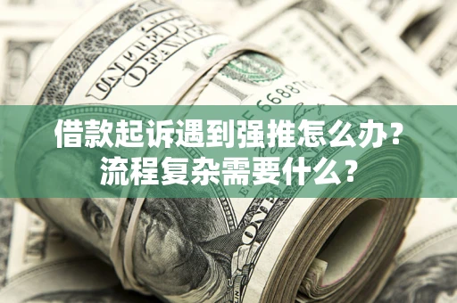 武汉借款起诉遇到强推怎么办？流程复杂需要什么？
