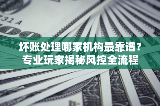 武汉坏账处理哪家机构最靠谱？专业玩家揭秘风控全流程