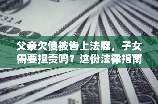 武汉父亲欠债被告上法庭，子女需要担责吗？这份法律指南必须看完