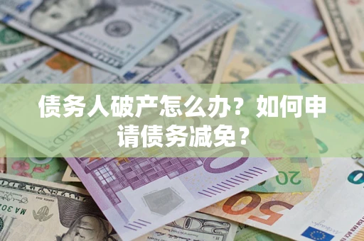 武汉债务人破产怎么办？如何申请债务减免？
