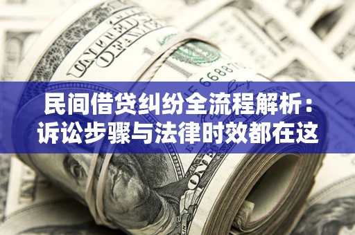武汉民间借贷纠纷全流程解析：诉讼步骤与法律时效都在这儿了