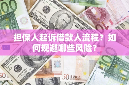 武汉担保人起诉借款人流程？如何规避哪些风险？
