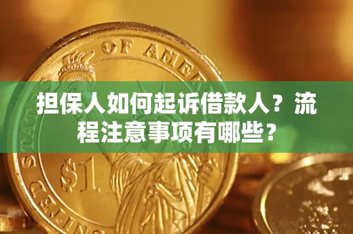 武汉担保人如何起诉借款人？流程注意事项有哪些？