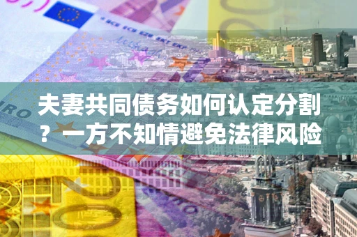 武汉夫妻共同债务如何认定分割？一方不知情避免法律风险必看！
